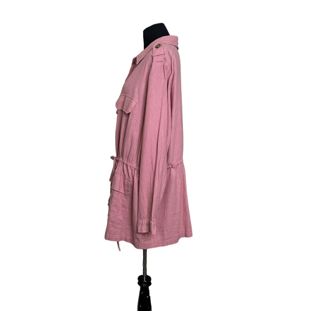 JustFab Pink Button-Up Jacket - Picture 2 of 13